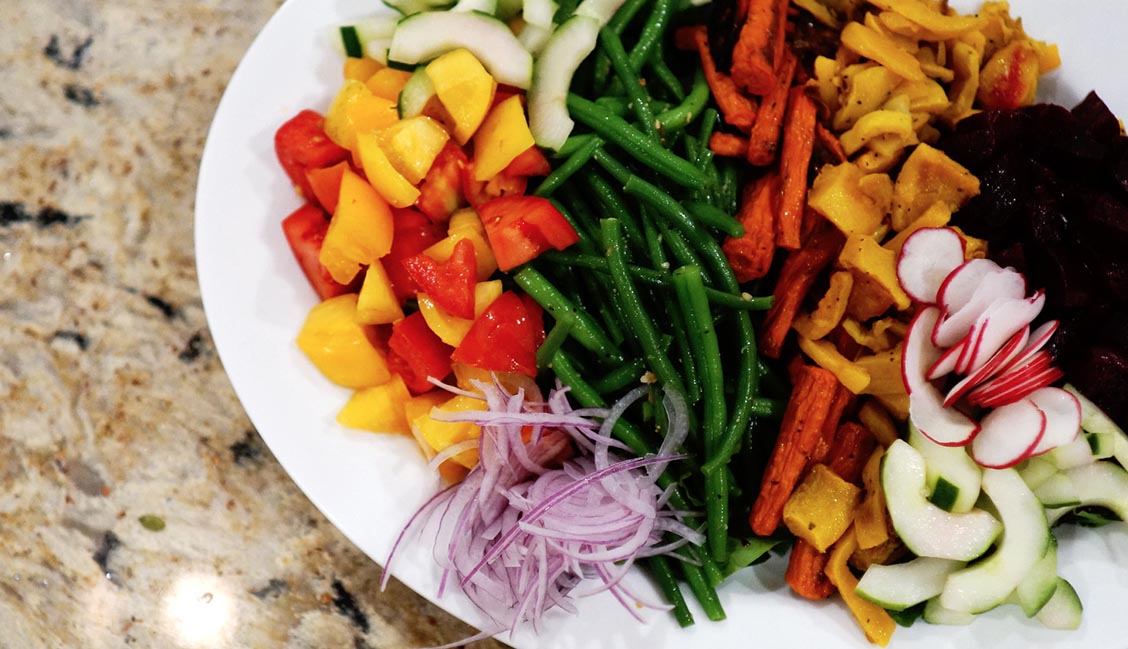 Veggies on a plate