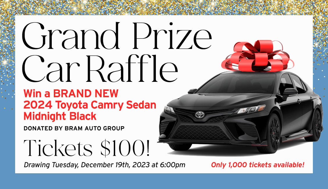 Grand Prize Car Raffle - 2024 Toyota Camry Sedan - Midnight Black